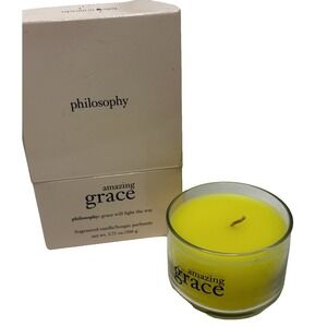 Philosophy Grace Will Light The Way Fragranced Candle in Glass 3.75 oz New